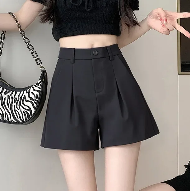 الصيف السراويل النسائية لباس خارجي 2025 جديد الربيع والصيف عالية الخصر ألف كلمة دعوى تنوعا ورقيقة واسعة الساق سراويل تقليدية #2