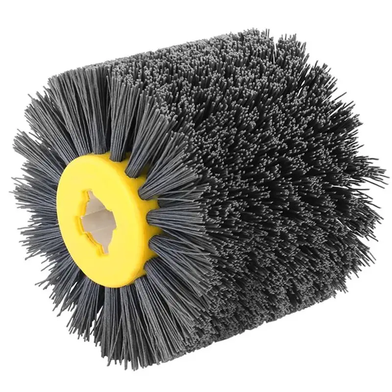 A69eabrasive Nylon Drawing Wheel Polishing Burnishing Brush 120Mm X 100Mm For Flat And Irregular Wood, Stone