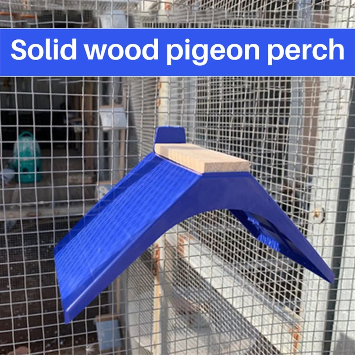 Тренд 2026 года: 12 шт. жердочек для птиц Pigeon V, синие, для гнездования и отдыха.
