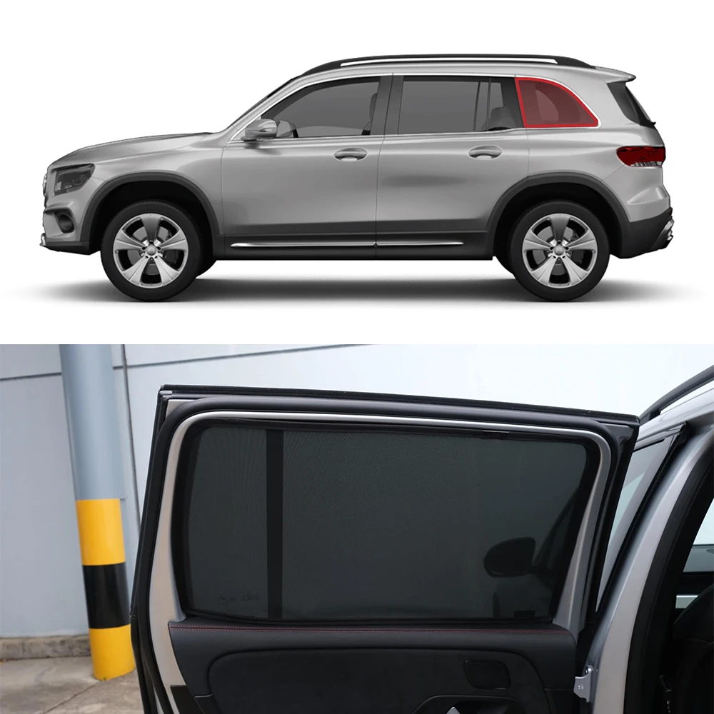 

For Mercedes Benz GLB EQB Crossover 2019-2024 Car Rear Side Baby Window SunShade Shield Front Windshield Curtain Sun shade Visor