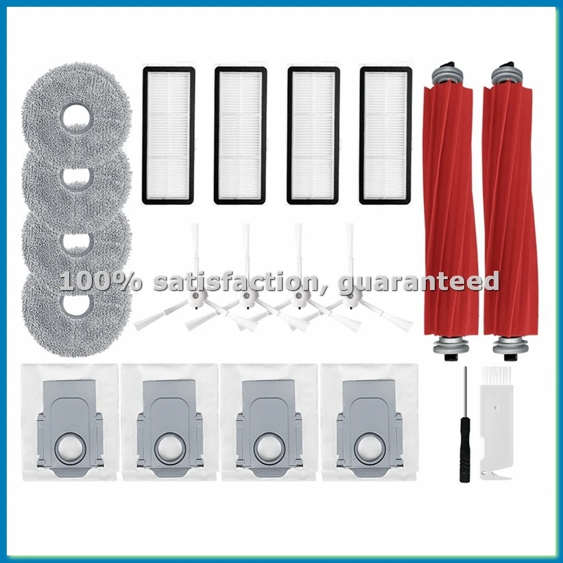 

Запасные части и аксессуары для робота-пылесоса Q MaxV: основная и боковые щетки, HEPA-фильтр, мешок для сбора пыли, сменные комплектующие - ABRM