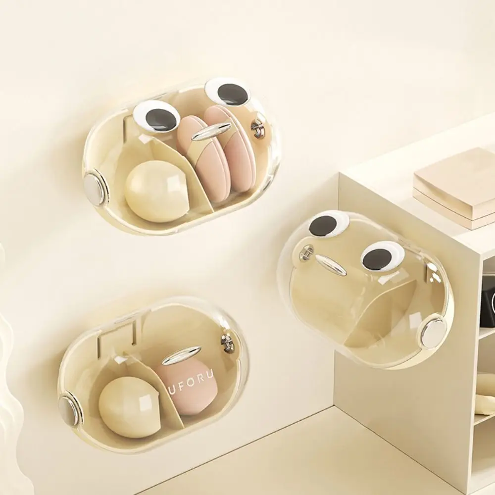 

Настенный ящик для хранения косметических яиц, пыленепроницаемая прозрачная крышка, чехол для красоты, многоразовый дышащий подвесной стеллаж для хранения слоек