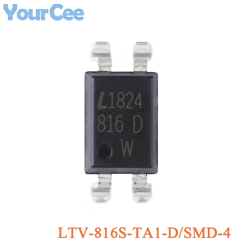 20pcs LTV816 LTV-816S-TA1-D LTV-816S-TA1-C SMD-4 LTV-816X-C DIP-4 Transistor Output Optocouplers Chip IC