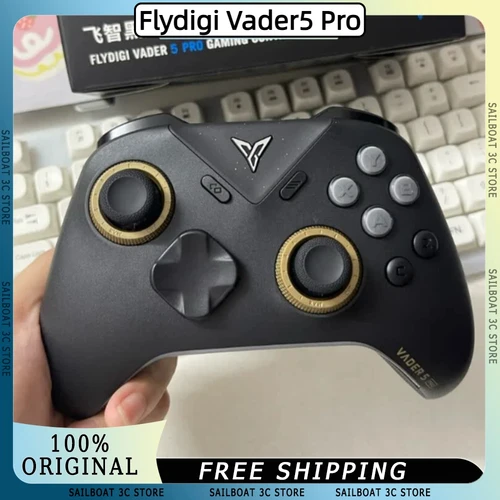 Nuevo Flydigi Vader5 Pro controlador inalámbrico de juegos Bluetooth palanca de ajuste de fuerza Joystick disparador conmutable Gamepad ergonómico