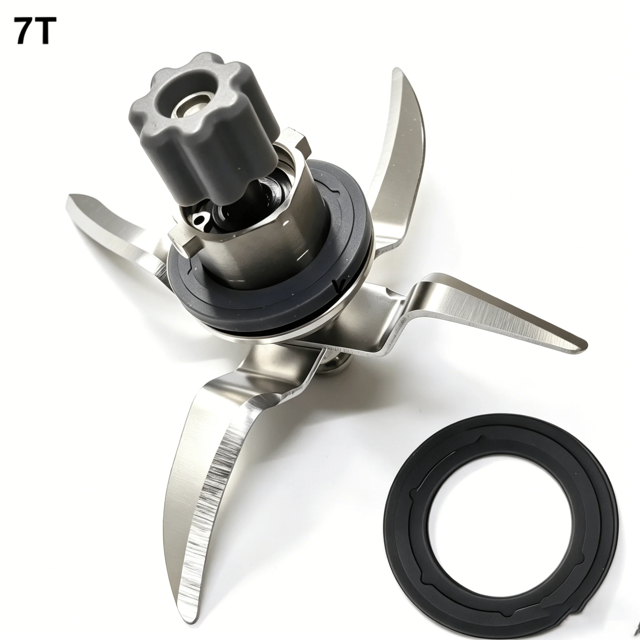Cuchilla de Repuesto para Licuadora 7T4B Compatible con Monsieur Cuisine Edition Plus SKMK1200 C3 D4 E5 SKMK1100A1, Accesorios para Cuchillas Mezcladoras