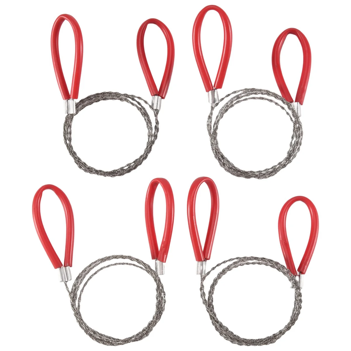 8Pcs PVC Pipe Cable Saw Stainless Steel Wire Saw PVC Pipe Cutter Hand Pocket String PVC Pipe Cutting Tool for Camping