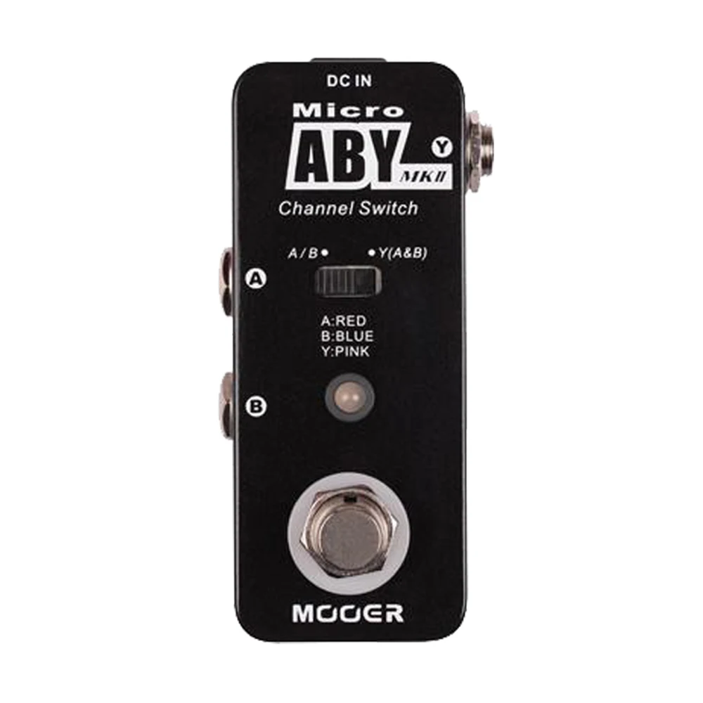 

MOOER ABY MKII педаль для гитарных эффектов, Запчасти и аксессуары для гитары, мини-педаль переключателя каналов, истинное отключение, полностью металлический корпус, электрическая