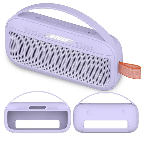 Funda de silicona con mango de repuesto para altavoz portátil Bose SoundLink Flex Bluetooth con asa de transporte (solo cubierta)