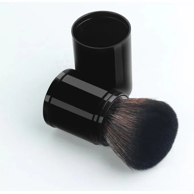Brocha para polvo de ajuste de maquillaje, brocha para polvos sueltos con cabezal de seta individual, brocha para colorete retráctil, brocha para polvos, brocha para maquillaje, disponible
