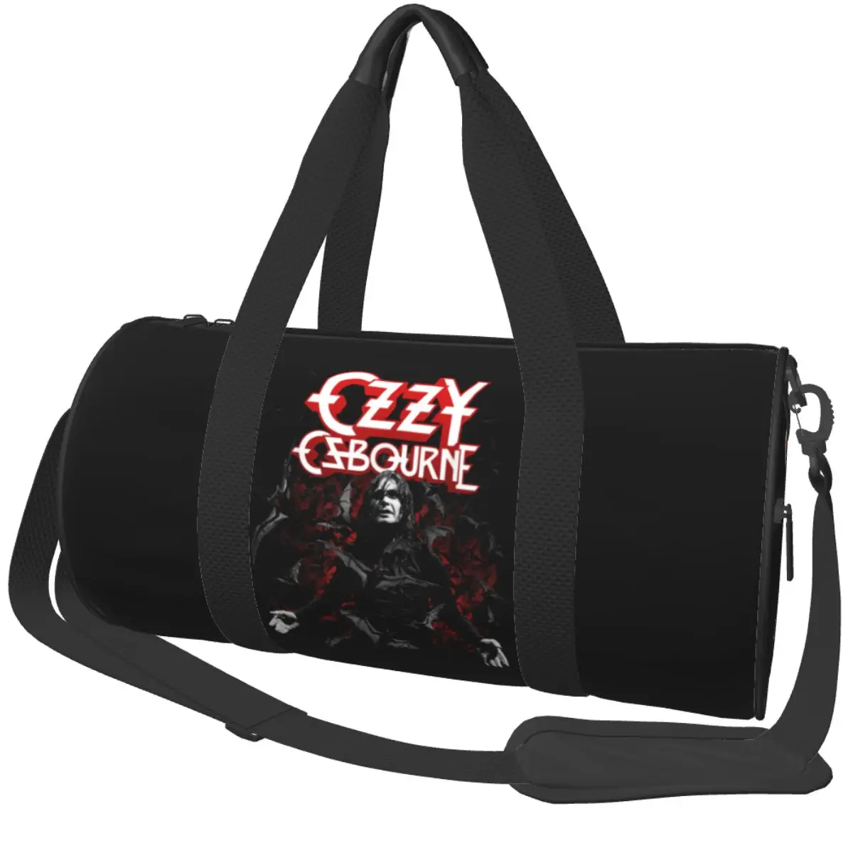 

Спортивная сумка Ozzy Osbourne Спортивная сумка Большая вместимость Рок-музыка Пара Водонепроницаемая сумка с принтом Новинка Сумка для плавания и фитнеса