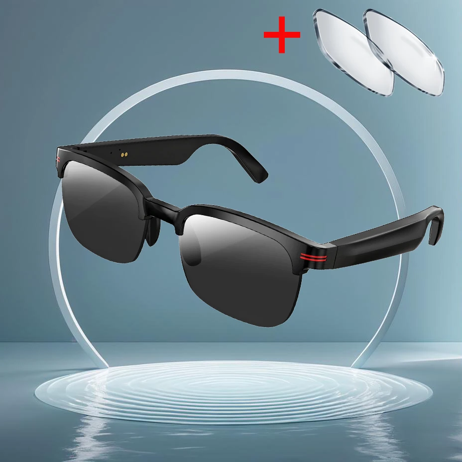 

SENBONO Smart Glasses Wireless Headphones Hands-free Calling Audio Glasses Remote Control Smart Sport Glasses