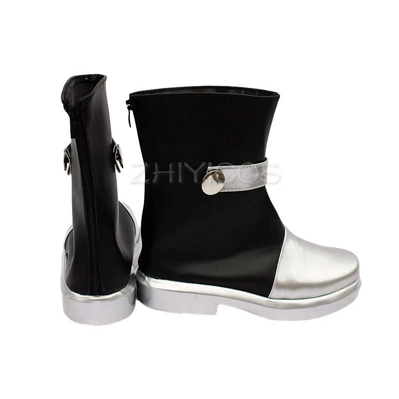 ZHIYICOS Anime Fate Stay Night Archer Emiya Cosplay zapatos botas negras mujeres hombres zapatos de Halloween accesorios de Cosplay