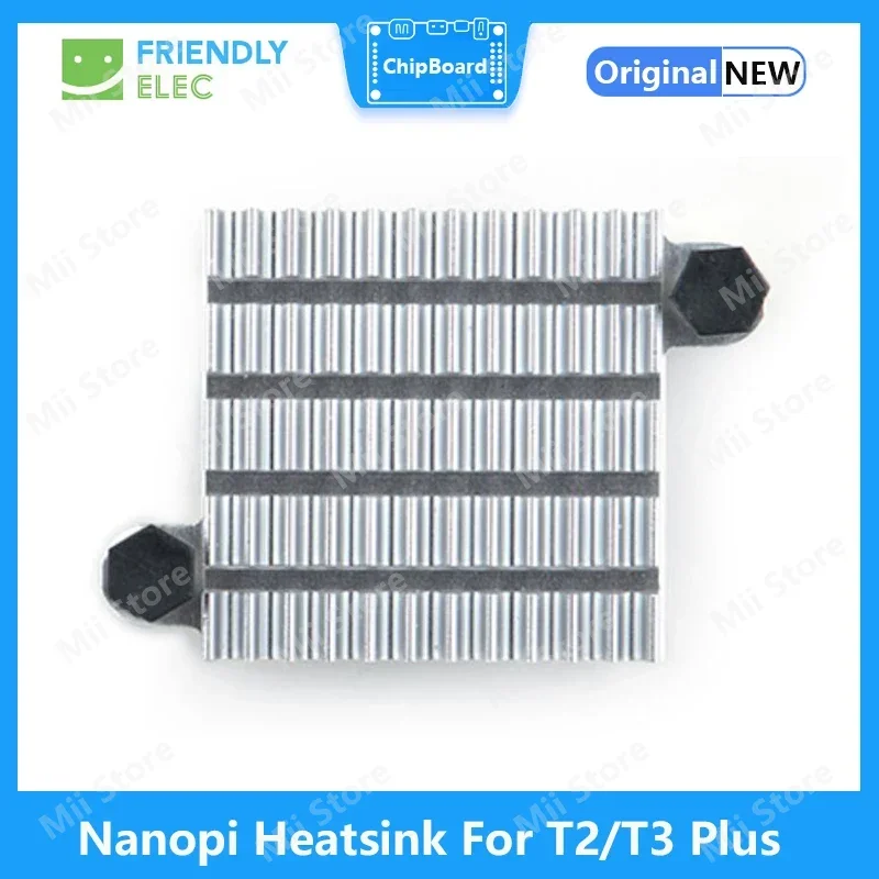 Nanopi Aluminum Heatsink with Ear Holes, Suit for NanoPC-T2 T3 30*28*15mm