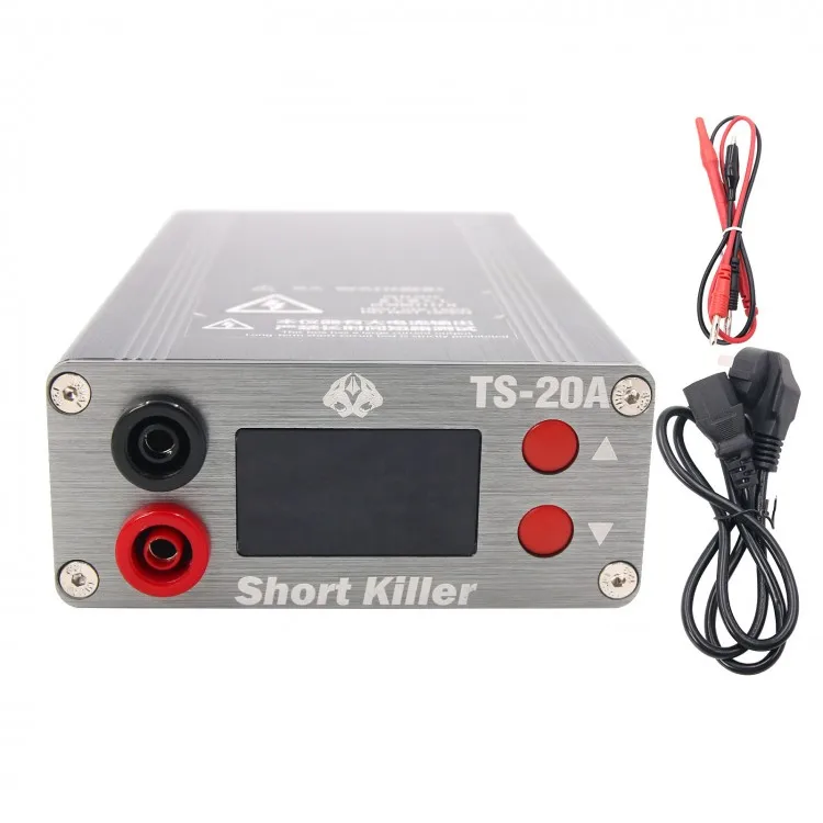 

TS-20A Output Current 0-20A Mobile Phone Short Circuit Detector Burning Repair Shortkiller Tool