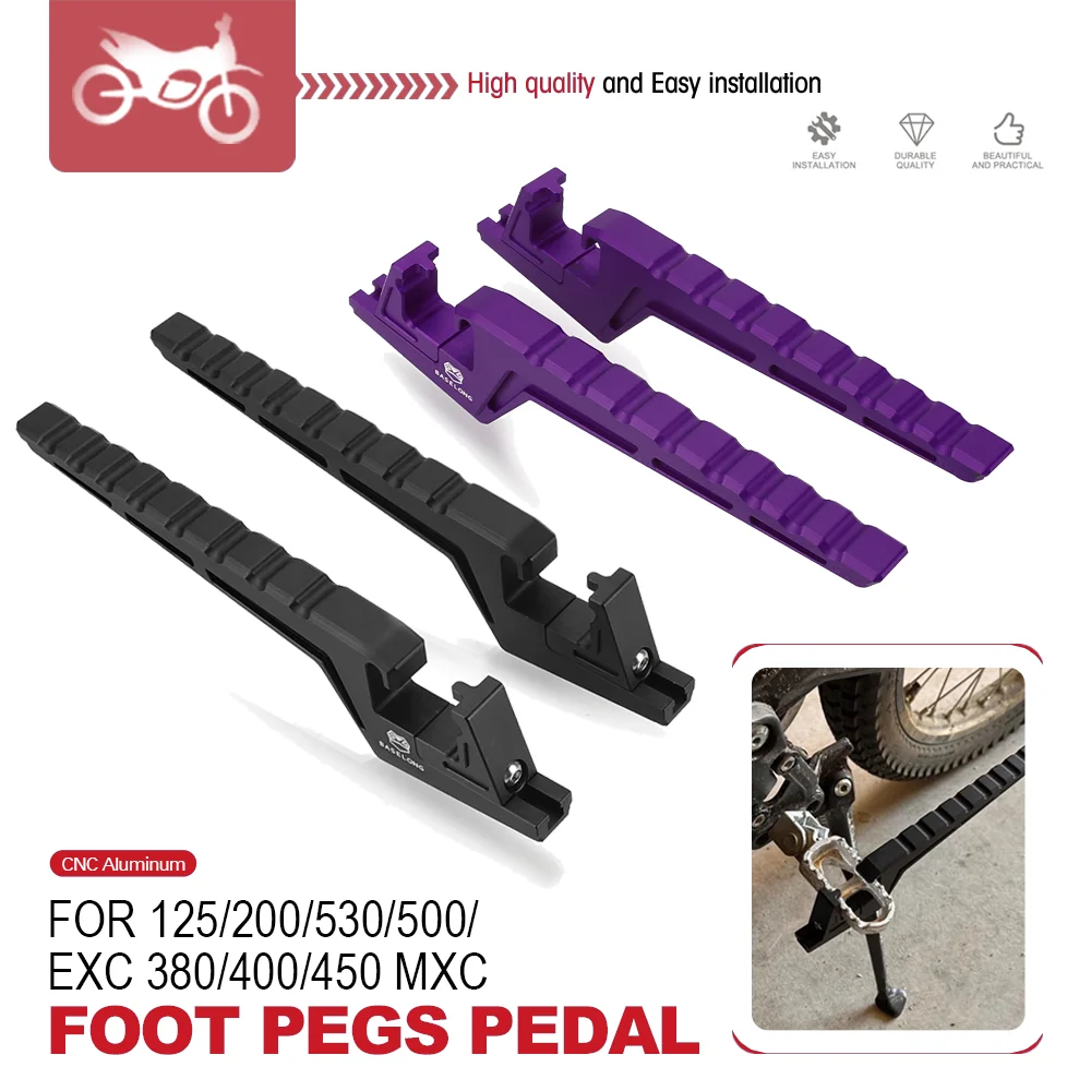 FOR KTM 450/350/450/505 SX-F  Passenger Foot Peg Extensions Extended Accessories 125/144/150/200/250/300/380/520/525SX 540 SXS