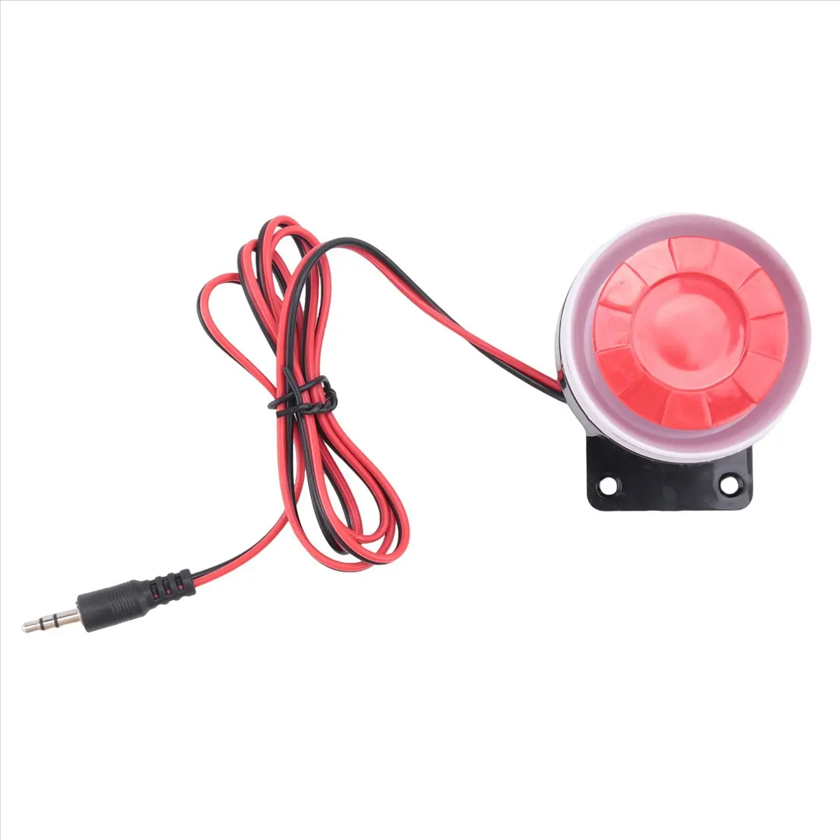 L77A Continuous Sound Decibel Piezo Buzzer IC Alarm Speaker DC 12V 120db Black+Red