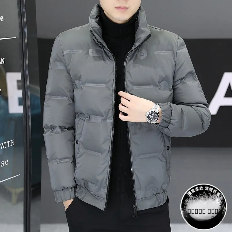 

Men's down Jaet ort Lightweight Stand Collar Outdoor Cold Proof Youth Faion White Du down Filling Regular Length