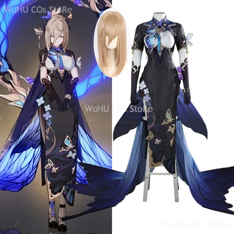 Game Honkai Impact 3 Aponia Cosplay Costumes Dress Suits Cosplay Cheongsam Costume Women Girl Full Set Outfit Halloween Carnival