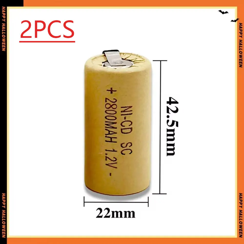 2800mAh Ni-Cd oplaadbare batterij voor Makita Bosch Hitachi en DeWalt elektrisch gereedschap, schroevendraaierbatterij, 1,2V, hoge kwaliteit