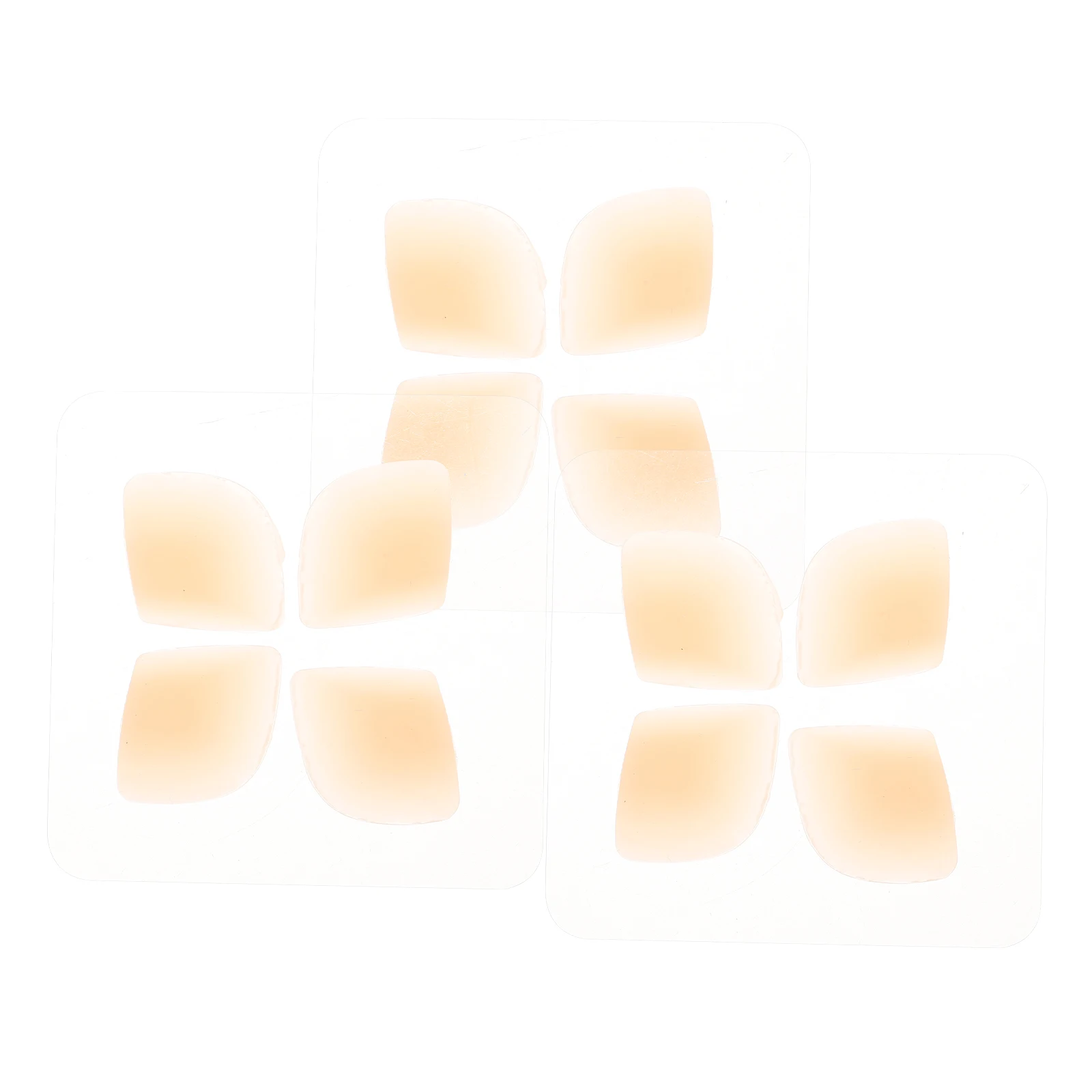 

12 Pcs Silica Gel Ear Stickers Invisible Support Shaping Transparent Tapes Corrector Contour V-shaped Training Accessory