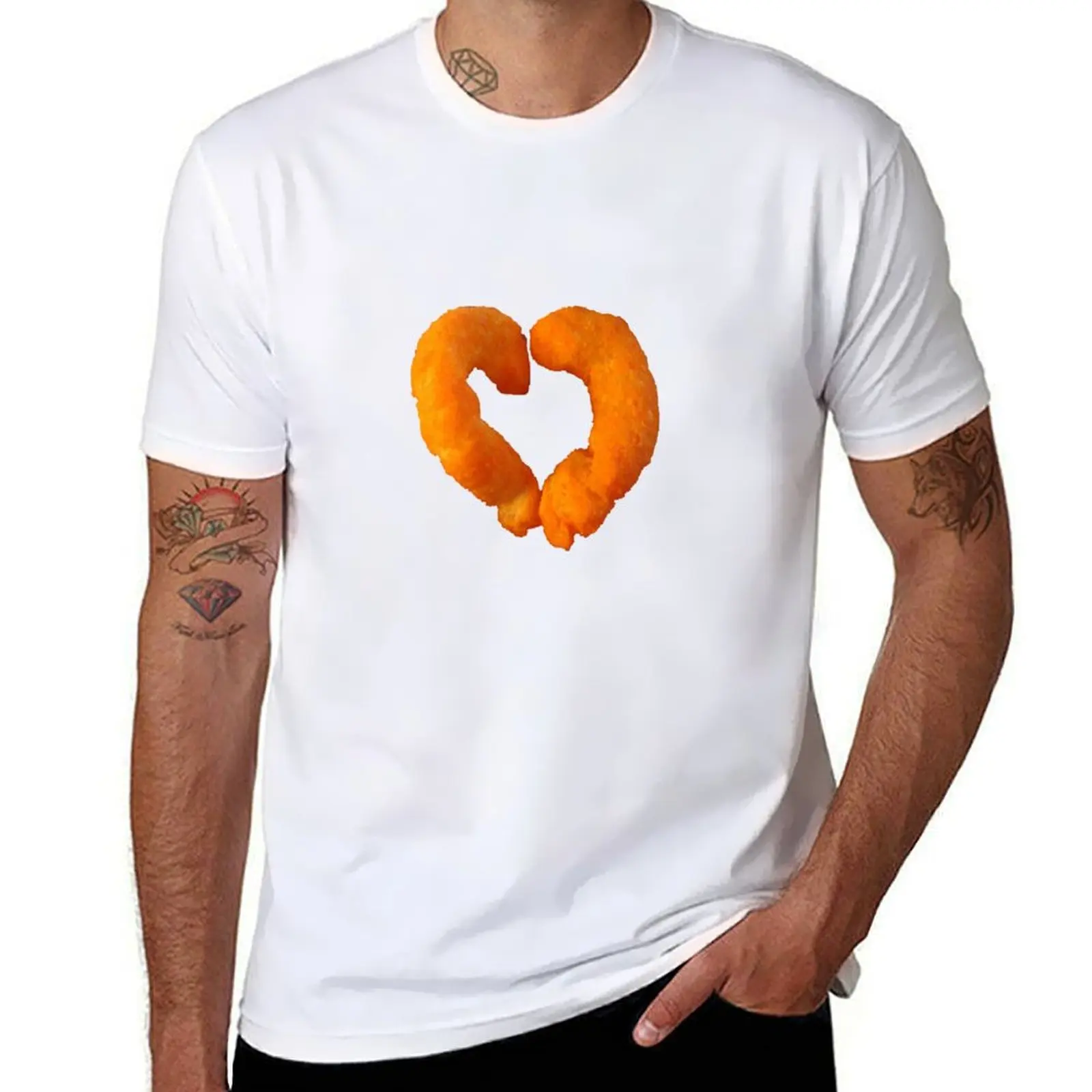 

I heart Cheese Puffs T-Shirt man t shirt summer man t shirt heavy cotton T-Shirt