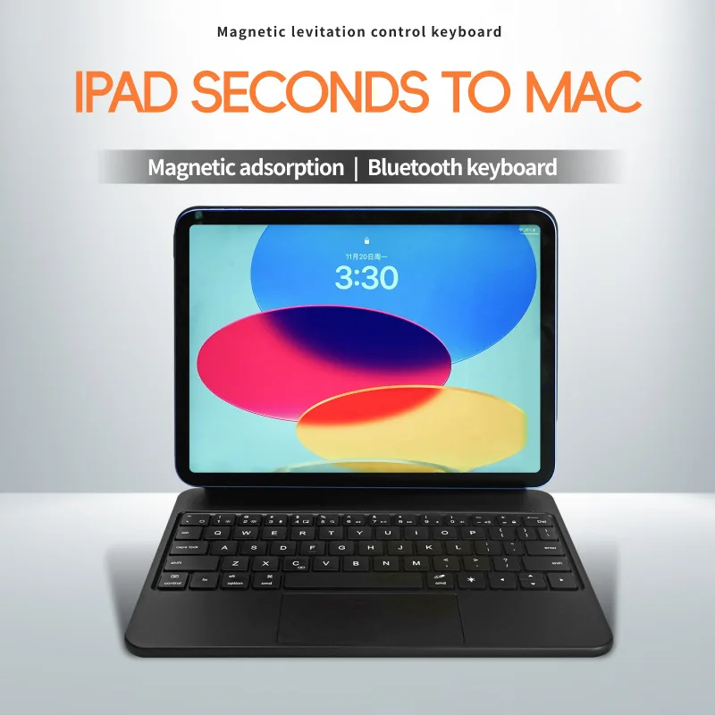 

Клавиатура для iPad Magic Keyboard для iPad 10 Pro 11 13 Air 4 5 Smart Trackpad с жестами, чехол-клавиатура с магнитной подставкой YX1 Type C, быстрая зарядка по Bluetooth, ёмкий аккумулятор