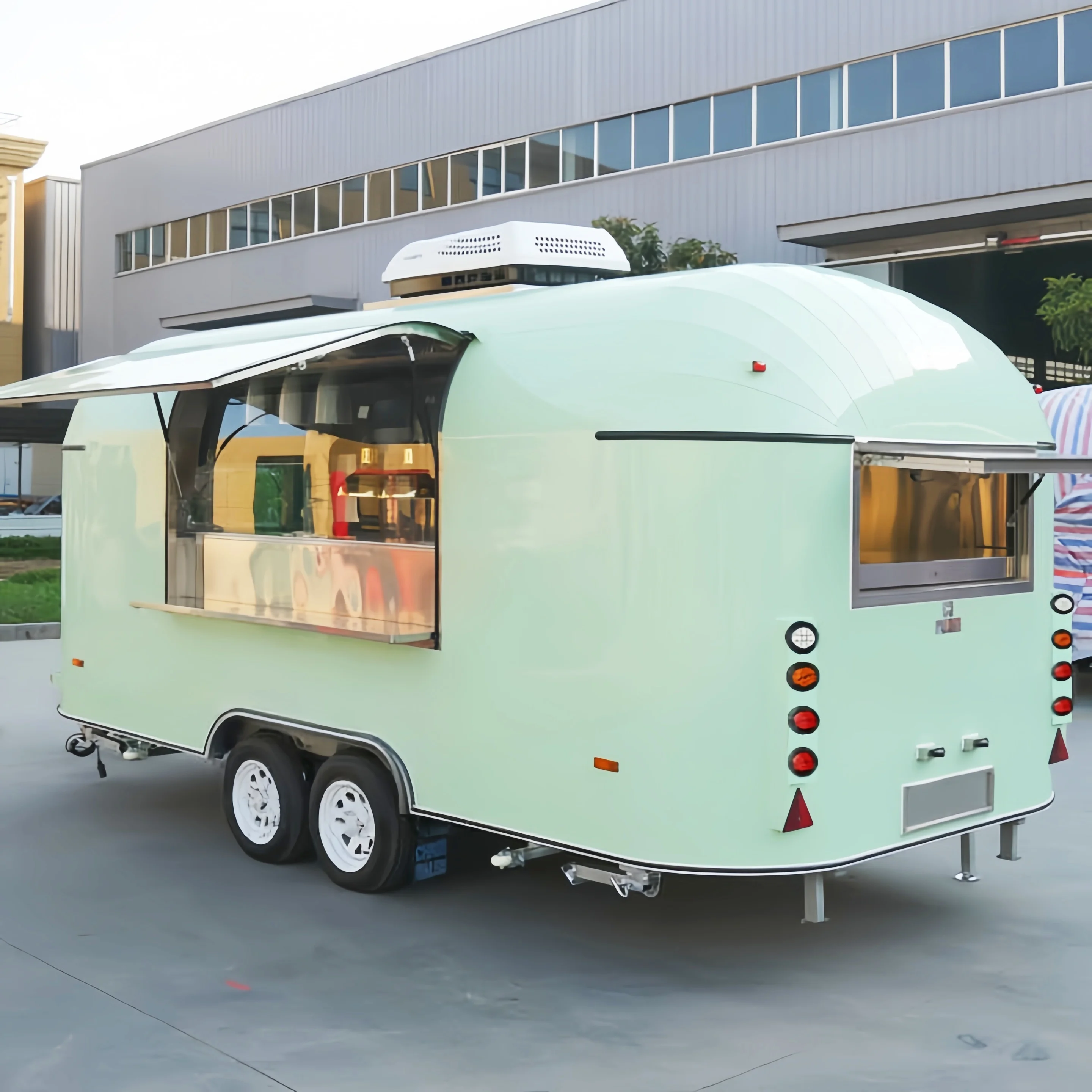 

Portable Outdoor Kitchen Food Truck Trailer Mobile Business Road Camper Ideal for Camping And Catering