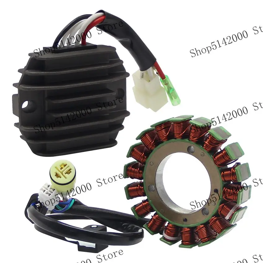 

Motorcycle Magneto Stator Coil + Regulator Rectifier For Yamaha YFM400 Big Bear 400 2X4 4X4 Buckmaster 4KB-81960-02 5FU-81410-00