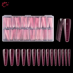 TP 150Pcs/box Top Forms For French Manicure Dual Form with Rim Inside Poly Nail Gel Qiuck Building Mold Nail Extension Form