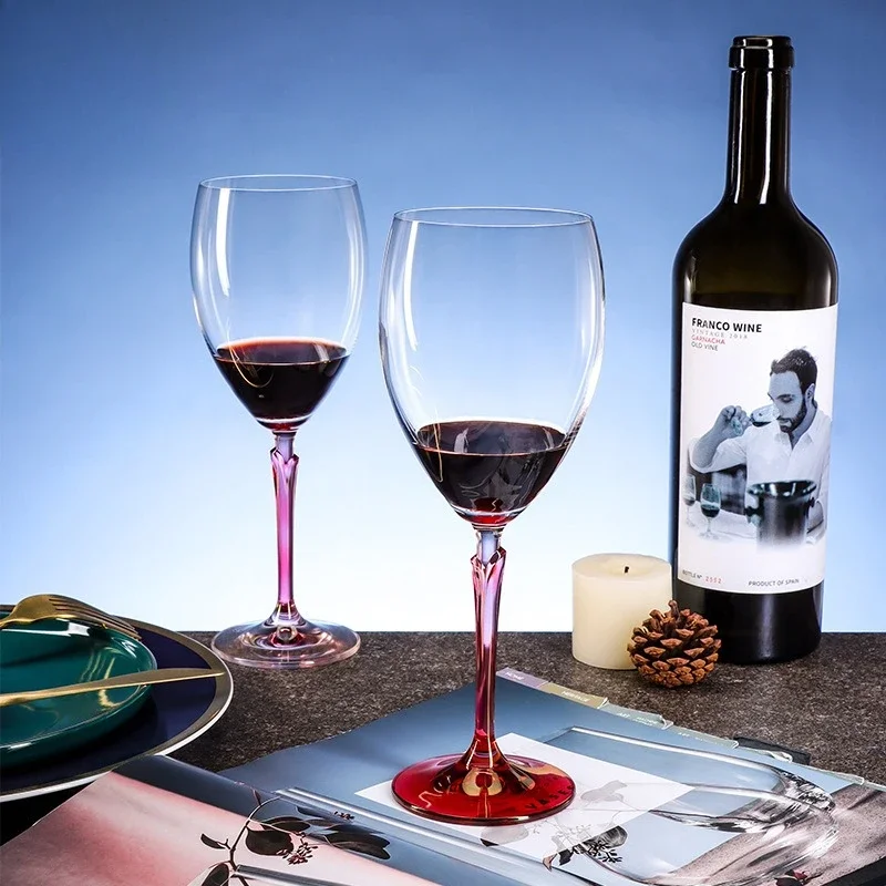 Crystal red wine glass gift box set, high-value goblet, high-end wine glass wedding souvenir