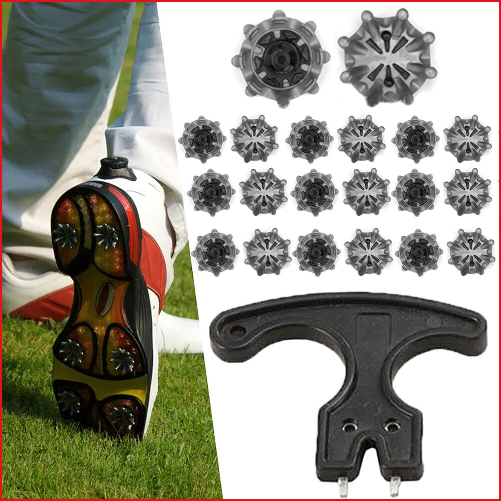 1Pcs Golf Shoe Spikes TPU Golf Cleats Replacement - 4 Colors Quick Rotation Installation for Golf Shoes for Women Men