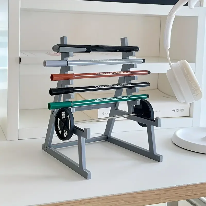 Creative Barbell Pen Holder Fitness Themed Fitness Pen Holder Perfect Gift For Fitness Enthusiasts Weightlifters JJ1872 TS