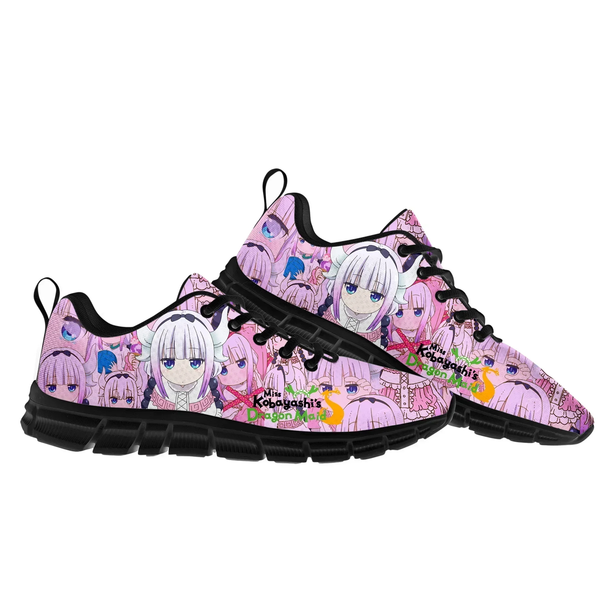 Miss Kobayashi Dragon Maid Sports Shoes Mens Womens Comfortable Breathable Sneakers Tohru Kanna Kamui Manga Sneaker Custom Shoe