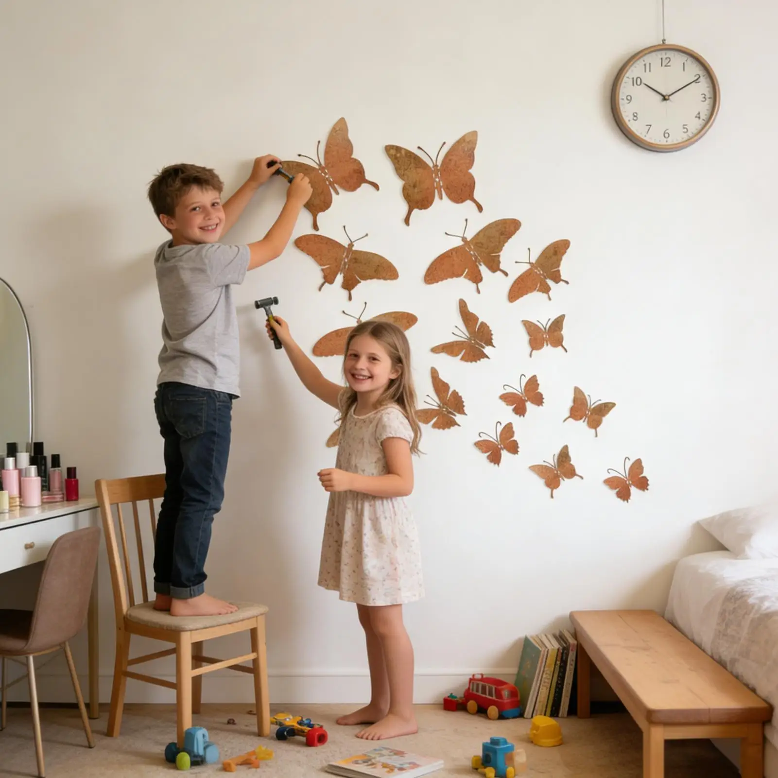 Metal Butterfly Wall Decor 15Pcs/set Aesthetic Butterfly Decoration  for Bedroom Nursery Bathroom Garden Outdoor Party Decor