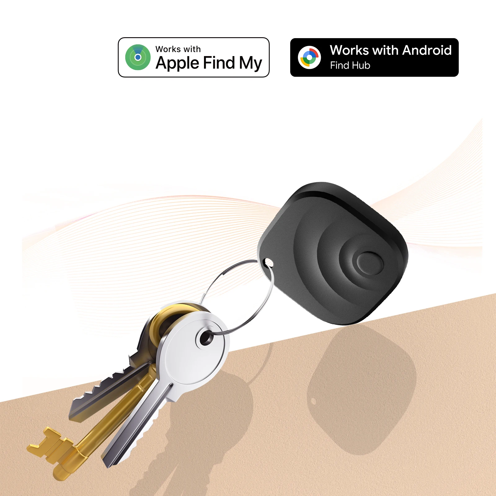 

Теги-трекеры Bluetooth-поиск предметов Smart Tracker Tag для IOS Find My или Android Google Find Hub для чемоданов, багажа, кошельков