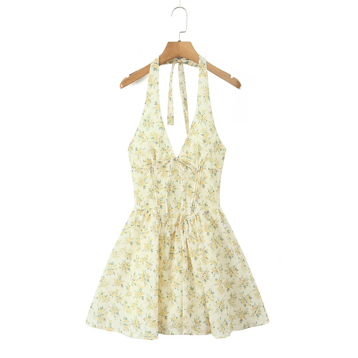 

Summer 2025 Sexy Bal Floral Print ter Dr Women's Retro Pure Desire Slim Fit Gown V-Neline Casual A-Line Skirt