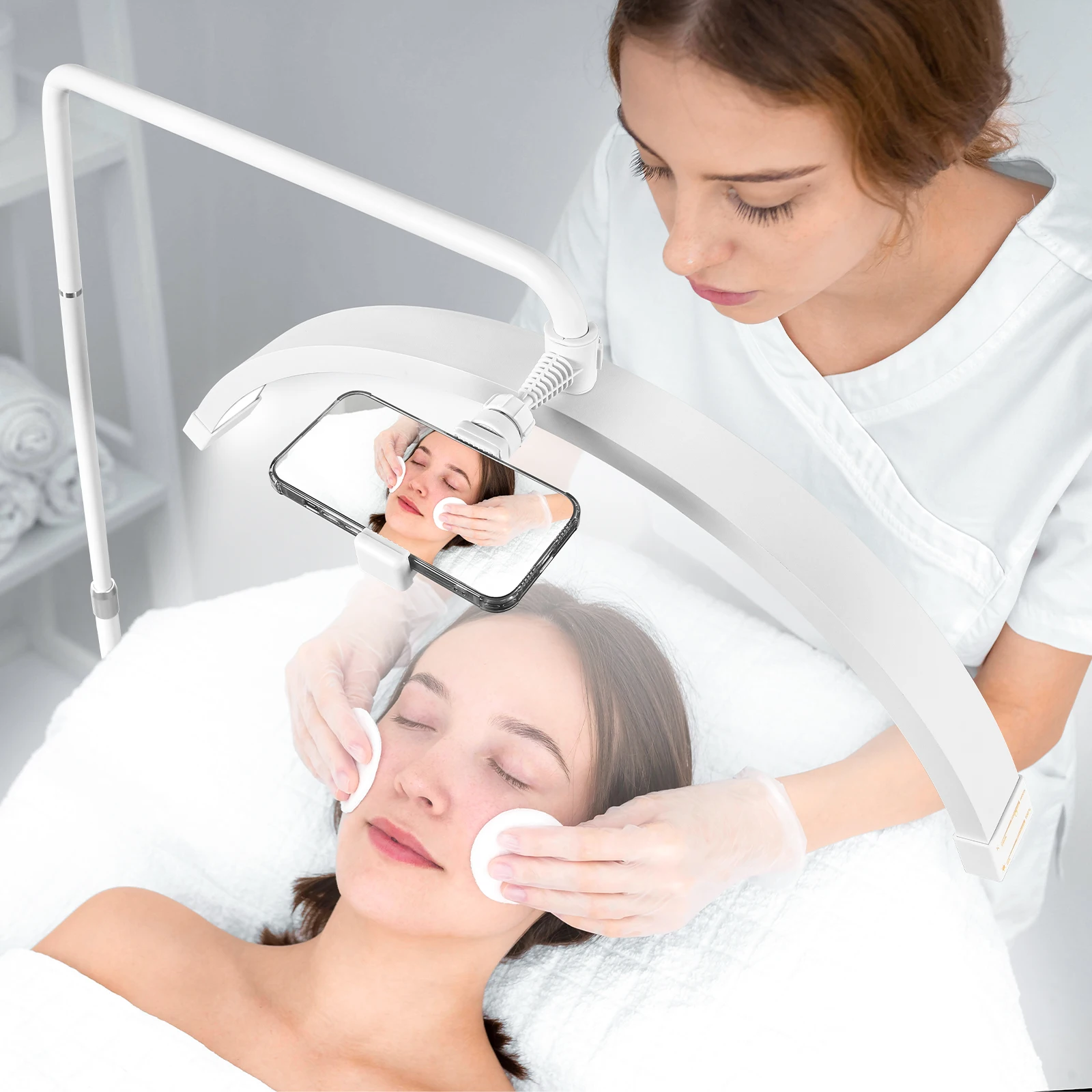 

Fosoto FT-Y9II 40W Half Moon Lamp Video Ring Lash Light For Beauty Facials Salon Tatoo Live Stream Photography Photo TikTok