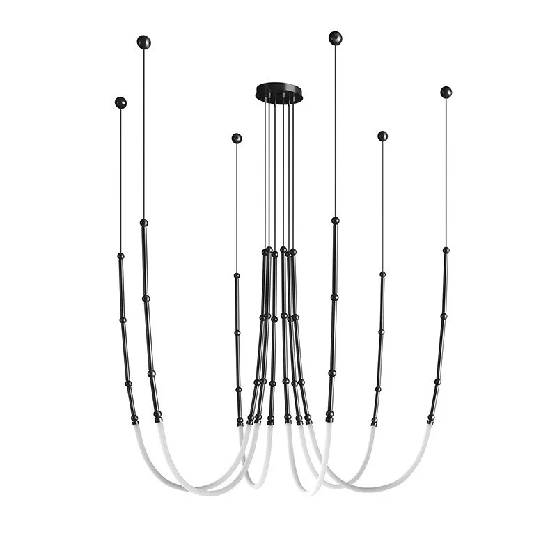 

Modern Art Line Led Pendant Lights Hanging Lamp For Dinning Room/Living Room Home Art Decoration Light Fixture