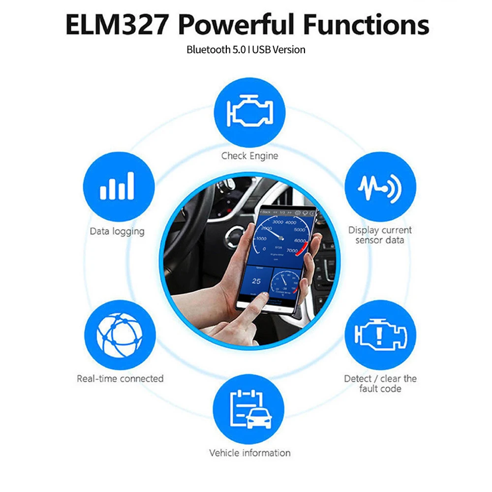 1-częściowy detektor usterek OBD II Przyrząd diagnostyczny Pojazd Szeroki dekoder diagnostyczny silnika Połączenie Bluetooth Wysoka jakość