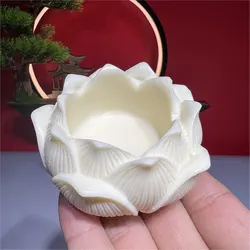 Lotus Silicone Candle Holder Mold DIY Gypsum Concrete Candlestick Storage Box Mould Succulent Flower Pot Home Decor Supplie Tool