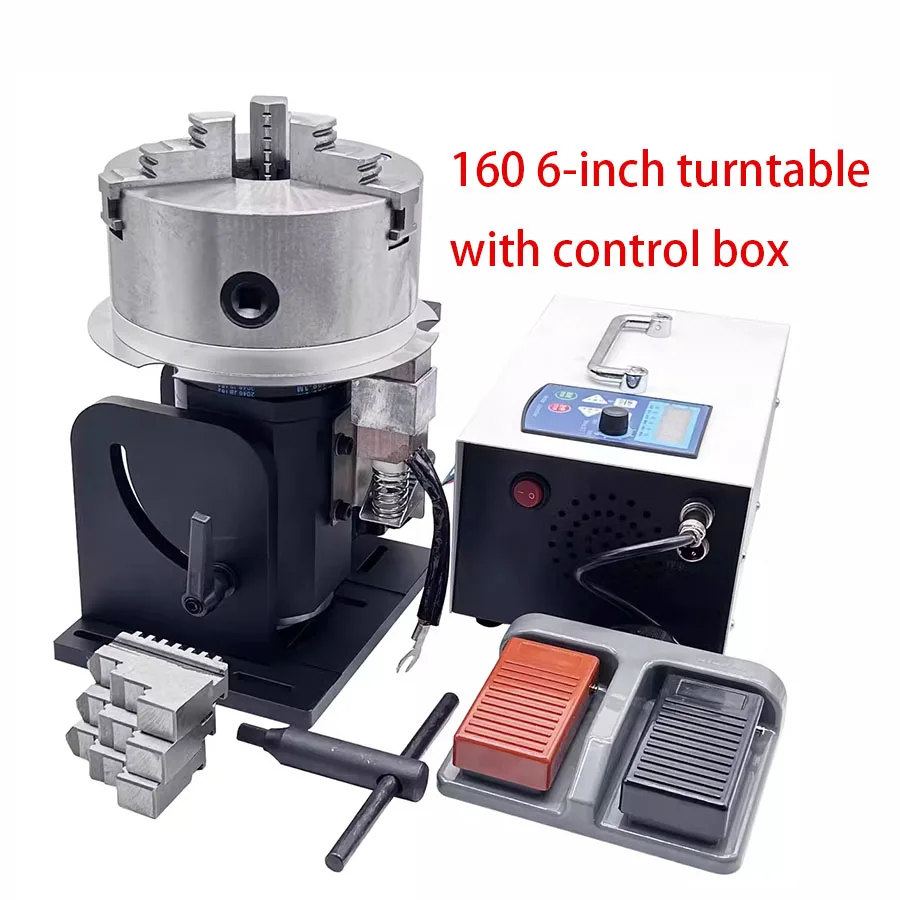 CNC Precision electric rotary table laser hand welding argon arc welding marking machine automatic ring seam welding positioner