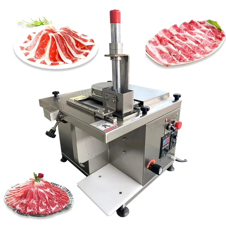 

Fresh Beef Mutton Roll Thinner Slice Slicing Machine Meat Slicer Machine For Sale