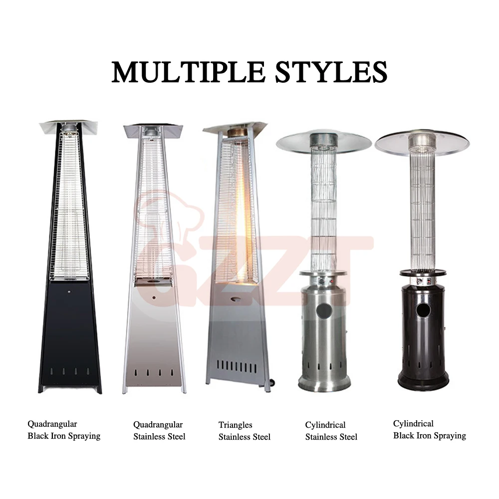 Factory Manufacturer Standing Tower Heater Outdoor Use Propane Gas Pyramid Heaters