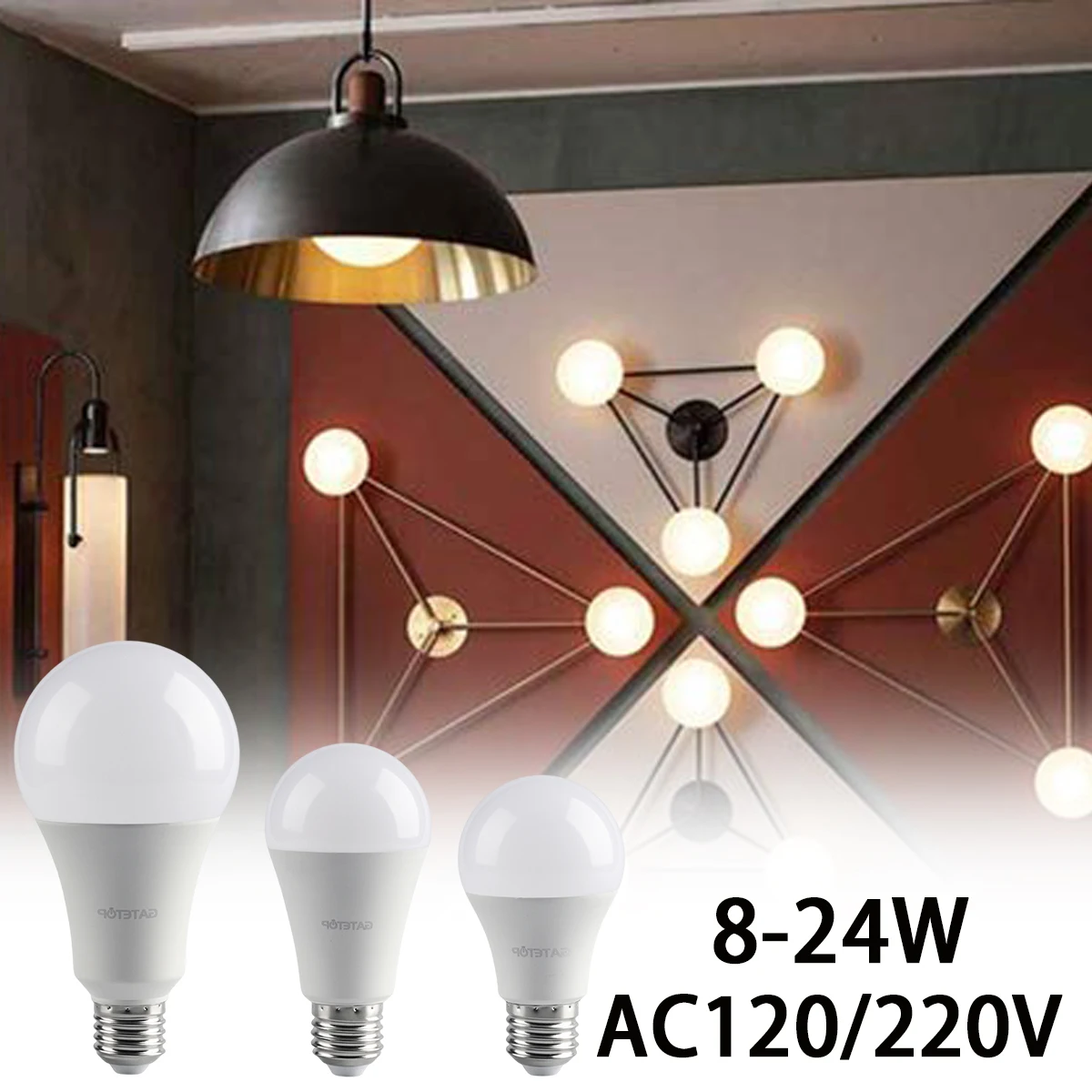 

8W 9W 10W 12W 15W 18W Led Bulb Lamps E27 B22 1-10PCS AC120V AC220V Light Real Power Warm White Cold White Lampada For Home