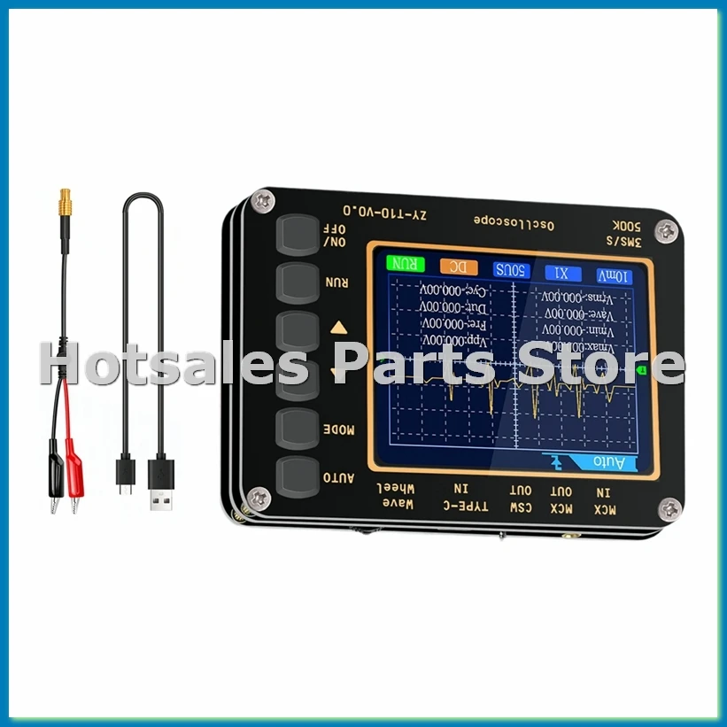 

Цифровой портативный осциллограф, частота дискретизации: 3MS/S, ширина полосы: 500 кГц, измерение АВТО, 2,8-дюймовый ЖК-экран, перезаряжаемый-A57M