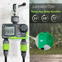 A103Z  Garden Water Timer Dual Irrigation, Intelligent Timing Controller, Automatic Watering Device with Rain Delay