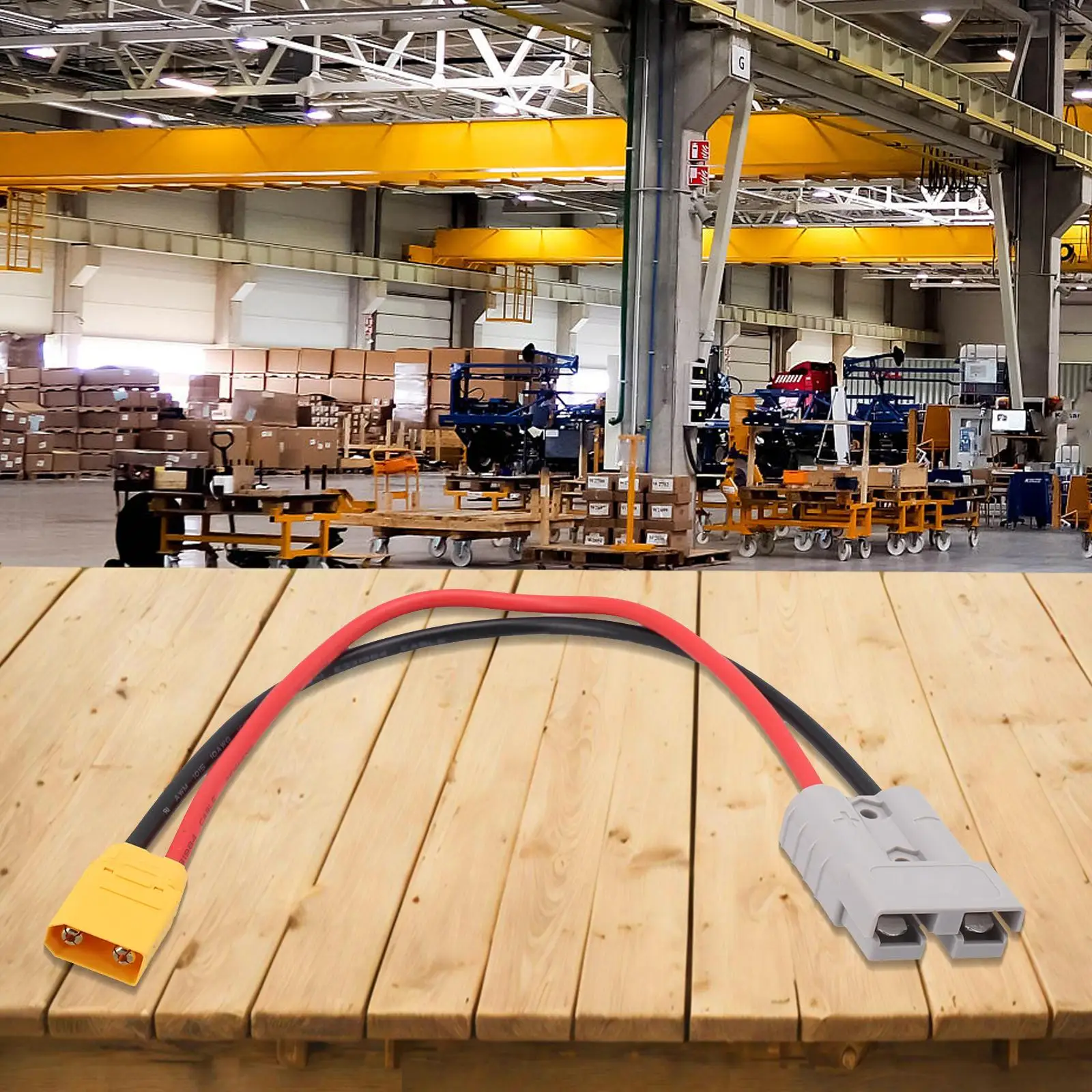 

Кабель-адаптер 10AWG 50А 600В для XT90, длина 30 см, для подключения источников постоянного тока к двигателям, инверторам и пользовательской электронике