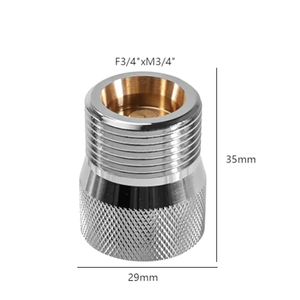 3/4 Inch Brass Water Safety Valve with Burst Protection Mechanism for Washing Machine Inlet Hose Connection Adapter