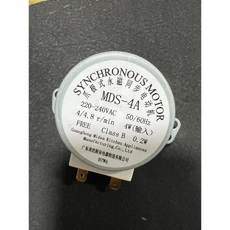 1Pcs Turntable Motor Synchronous Motors MDS-4A 220V 4W for Midea Microwave Oven Replacement Repair Parts