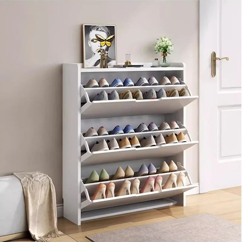 Narrow Vertical Shoe Rack Modern Entrance Hall Vertical Drawers Shoe Rack Living Room Show Organizer Sapateira Home Furniture